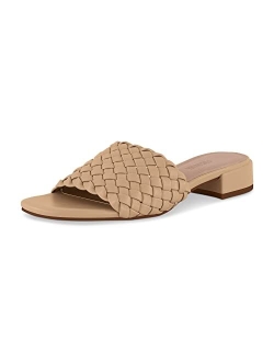 Women's Nerida woven low block heel sandal  Memory Foam