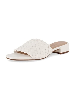 Women's Nerida woven low block heel sandal  Memory Foam