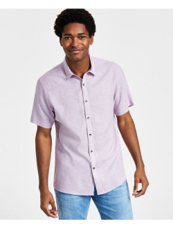 Men's Regular-Fit Linen Shirt, Created for Macy's