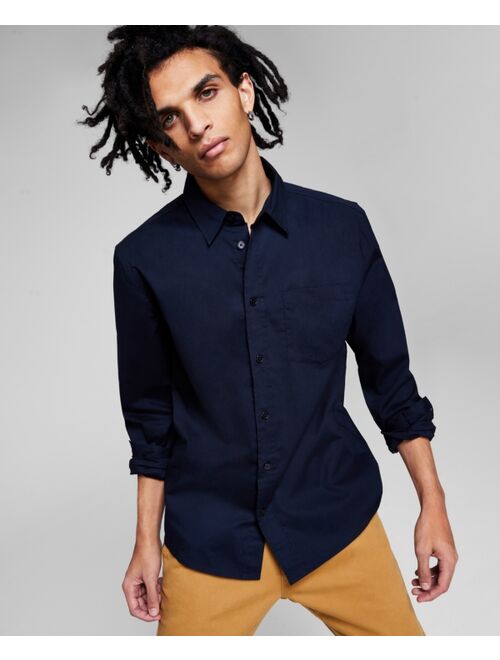 And Now This Men's Poplin Long-Sleeve Button-Up Shirt