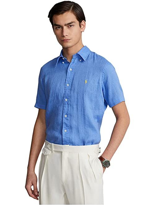 Polo Ralph Lauren Men's Short-Sleeve Linen Button-Up