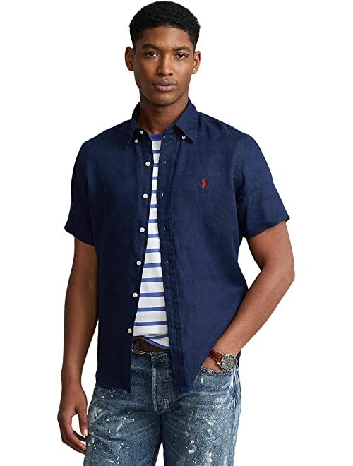 Polo Ralph Lauren Men's Short-Sleeve Linen Button-Up