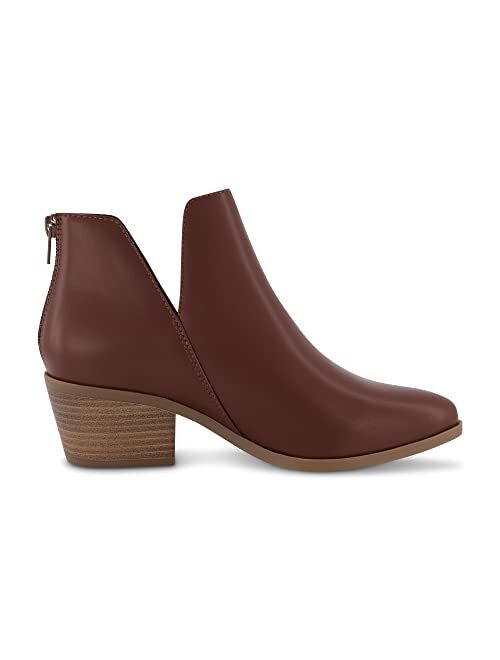 CUSHIONAIRE Women's Elodie Ankle Boot +Memory Foam, Wide Widths Available