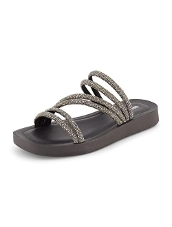 Women's Athena rhinestone sandal  Memory Foam