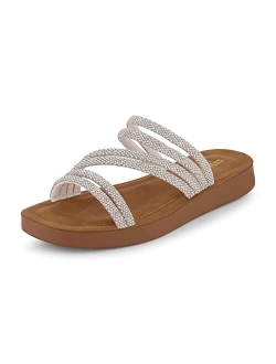 Women's Athena rhinestone sandal  Memory Foam