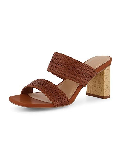 CUSHIONAIRE Women's Ilya woven heel sandal +Memory Foam