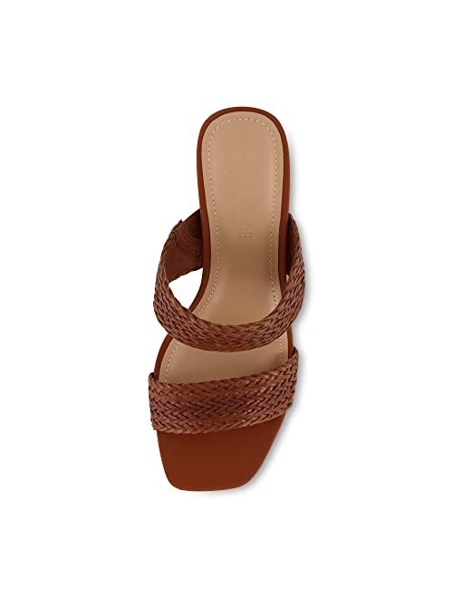 CUSHIONAIRE Women's Ilya woven heel sandal +Memory Foam