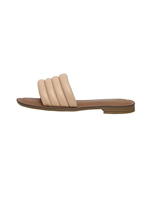 CUSHIONAIRE Women's Helen slide sandal +Memory Foam