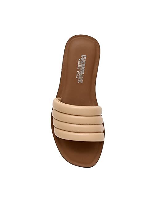 CUSHIONAIRE Women's Helen slide sandal +Memory Foam