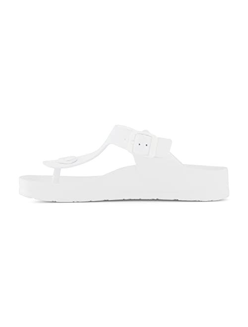 CUSHIONAIRE Women's Emma EVA comfort footbed Sandal with +Comfort