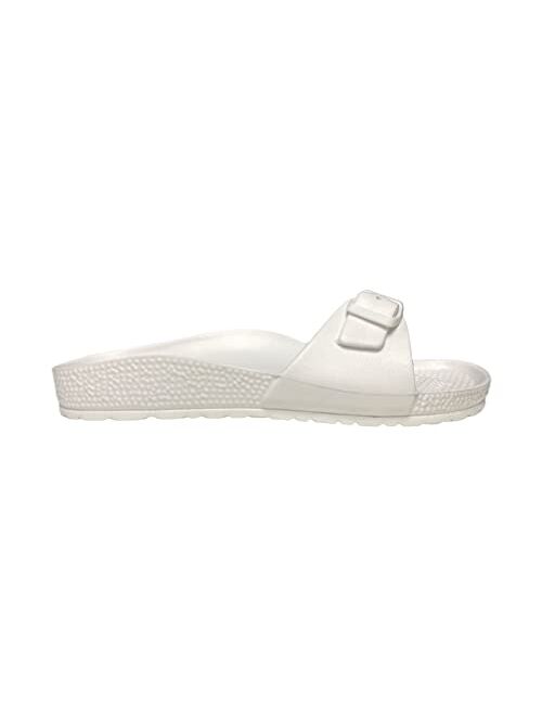 CUSHIONAIRE Women's Evie EVA comfort footbed Sandal with +Comfort