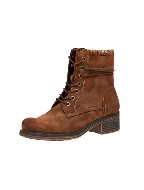 CUSHIONAIRE Women's Rena Lace up boot +Memory Foam