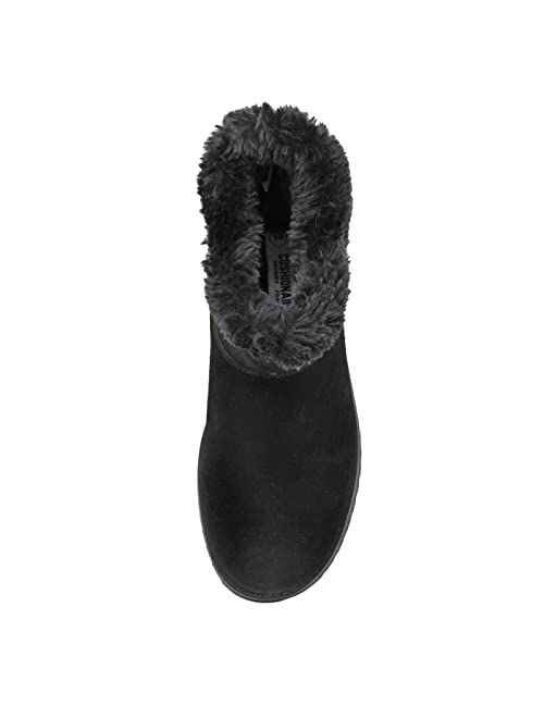 CUSHIONAIRE Women's Hethrow Genuine Suede pull on boot +Memory Foam & Wide Widths Available