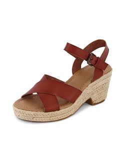 Women's Robbie espadrille Wedge Sandal  Memory Foam and Wide Widths Available