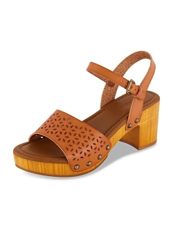 Women's Shea Faux Wood Sandal  Comfort Foam & LiteSole Technology, Wide Widths Available