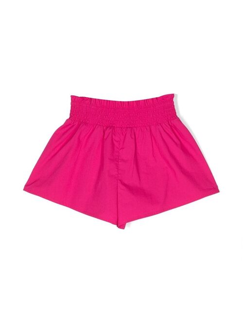 Patrizia Pepe girl logo-plaque shorts