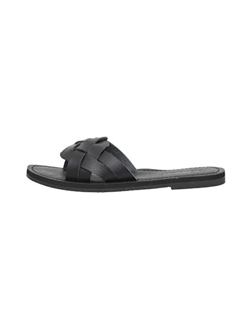 CUSHIONAIRE Women's Winnie woven slide Sandal +Comfort Foam