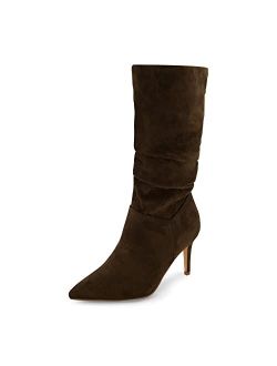 Women's Porsha scrunch heel boot with  Memory Foam, Wide Widths Available