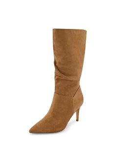 Women's Porsha scrunch heel boot with  Memory Foam, Wide Widths Available