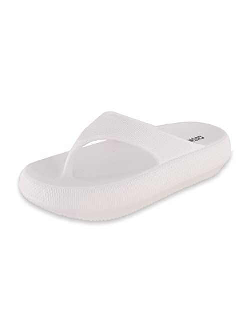 CUSHIONAIRE Women's Fling recovery cloud pool slides sandal with +Comfort