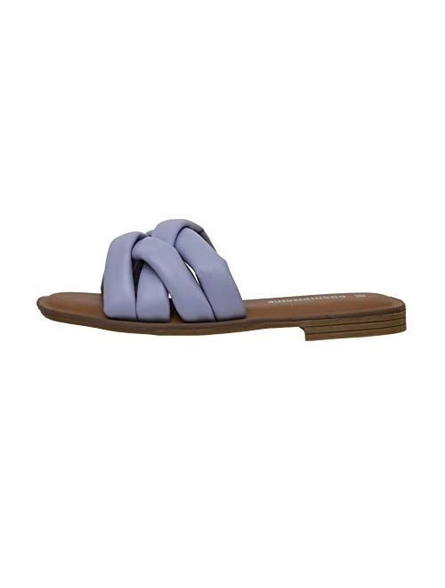 CUSHIONAIRE Women's Farah slide sandal +Memory Foam