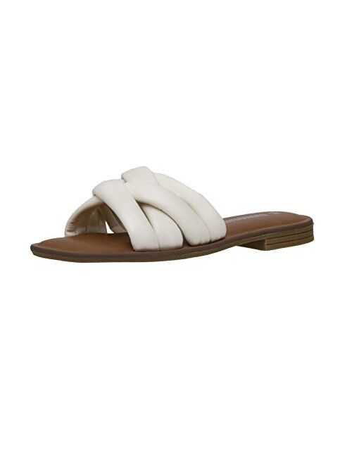 CUSHIONAIRE Women's Farah slide sandal +Memory Foam