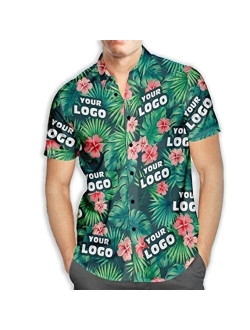 Izi Pod Custom Men's Hawaiian Shirts with Logo - Personalized Face Hawaiian Shirt for Summer Beach Party-Gift for Team & Company