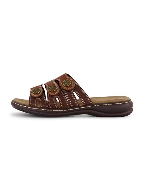 CUSHIONAIRE Women's Barret comfort sandal with +Comfort Foam and Wide Widths Available