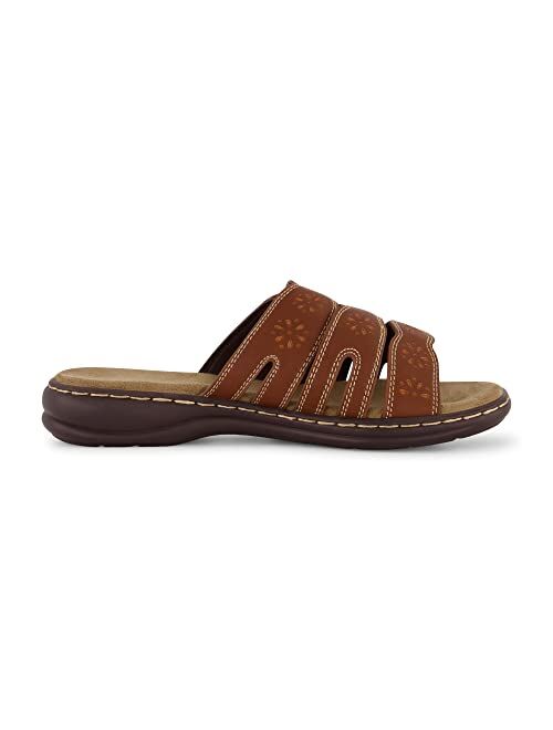 CUSHIONAIRE Women's Barret comfort sandal with +Comfort Foam and Wide Widths Available