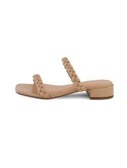 Women's Nestar braided low block heel sandal  Memory Foam