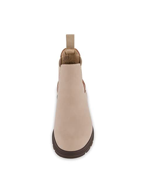 CUSHIONAIRE Women's Britain slip on chelsea boot +Memory Foam, Wide Widths Available