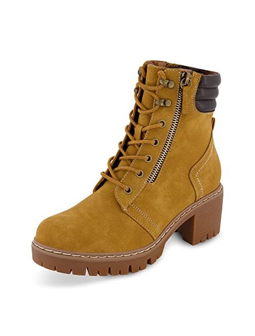 CUSHIONAIRE Women's Ramsey Lace up boot +Memory Foam, Wide Widths Available