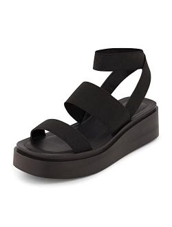 Women's Pixar stretch platform sandal with  Memory Foam