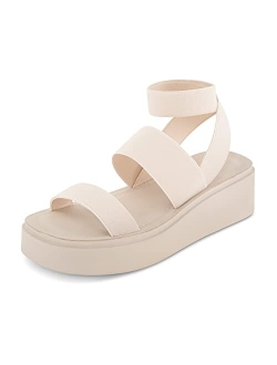 Women's Pixar stretch platform sandal with  Memory Foam