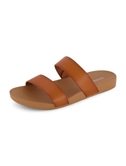 Women's Josie 2 band slide footbed sandal  Comfort Foam