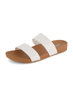 Women's Josie 2 band slide footbed sandal  Comfort Foam