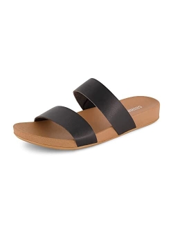 Women's Josie 2 band slide footbed sandal  Comfort Foam