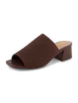 Women's Gwen Stretch Knit Heel Sandal  Memory Foam, Wide Widths Available