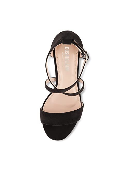 CUSHIONAIRE Women's Jules dress heel sandal with +Comfort Foam