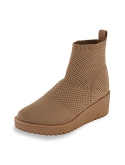 Women's Iggy stretch knit wedge boots  Memory Foam, Wide Widths Available