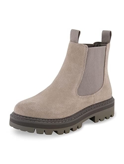 Women's Derby Genuine Suede Chelsea boot  Memory Foam, Wide Widths Available