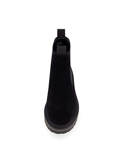CUSHIONAIRE Women's Derby Genuine Suede Chelsea boot +Memory Foam, Wide Widths Available