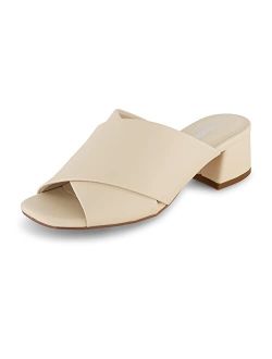 Garland cross band block heel sandal  Memory Foam, Wide Widths Available