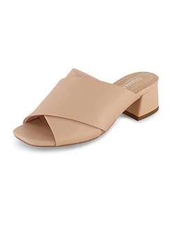 Garland cross band block heel sandal  Memory Foam, Wide Widths Available