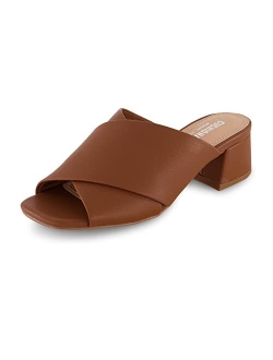 Garland cross band block heel sandal  Memory Foam, Wide Widths Available