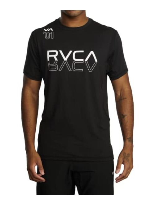 RVCA Sport Vent Stripe Short Sleeve Tee