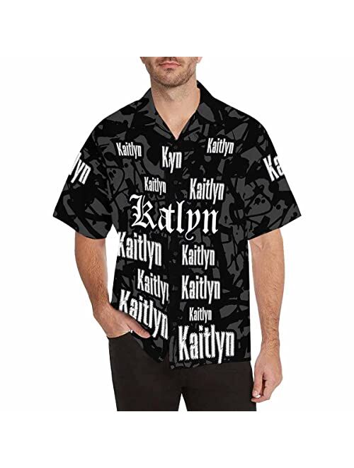 Leinterest Custom Face Funky Hawaiian Shirt Casual Men Pineapple Button Down Shortsleeve Shirts Unisex