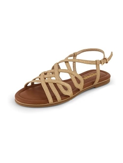 Women's Joanna flat sandal  Comfort Foam, Wide Widths Available