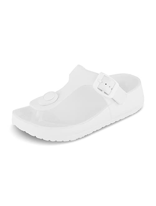 CUSHIONAIRE Kid's Ella-K EVA slide sandal with +Comfort