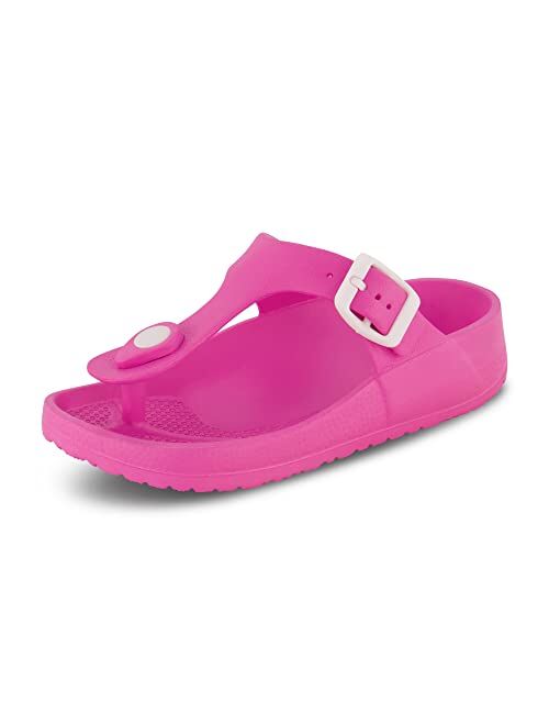 CUSHIONAIRE Kid's Ella-K EVA slide sandal with +Comfort